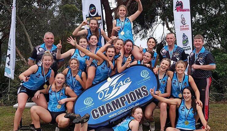 The Southern Country Pride open women's side. Photo: OZTAG AUSTRALIA
