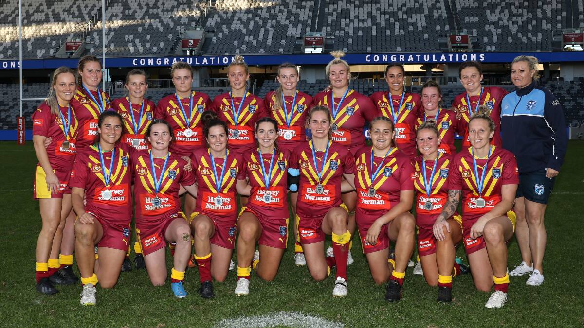 The NSW Country open women's side at Bankwest Stadium on Saturday. Photo: Bryden Sharp (NSWRL)