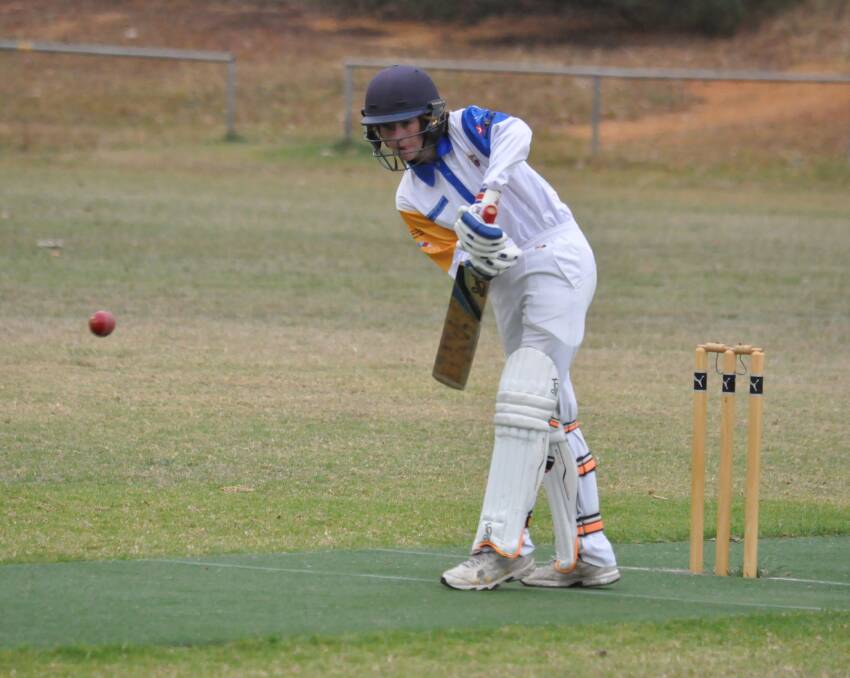 BRIGHT STAR: Bomaderry Tigers under 16s batsmen Jack Pritchett scored 39 runs against North Nowra-Cambewarra Maroons at the Bomaderry Sporting Complex at the weekend. Photo: DAMIAN McGILL