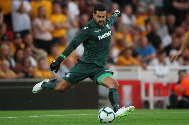 Huskisson's Adam Federici has been released by Stoke City. Photo: Potters Media