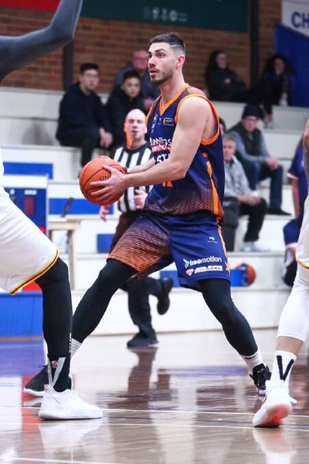 Darcy Harding in action for the NBL1 All-Star team during their warm-up match against the Zhejiang Guangsha Lions at the weekend. Photo: NBL1