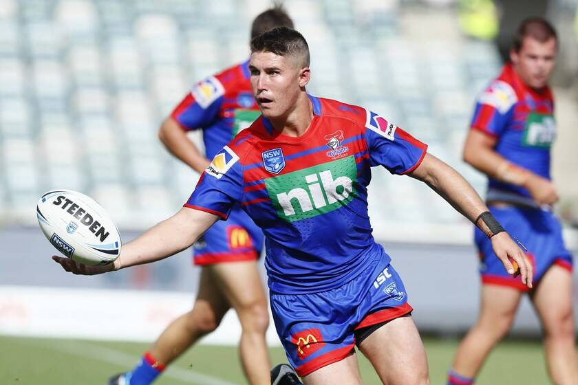 Newcastle's Dylan Lucas. Photo: KNIGHTS MEDIA