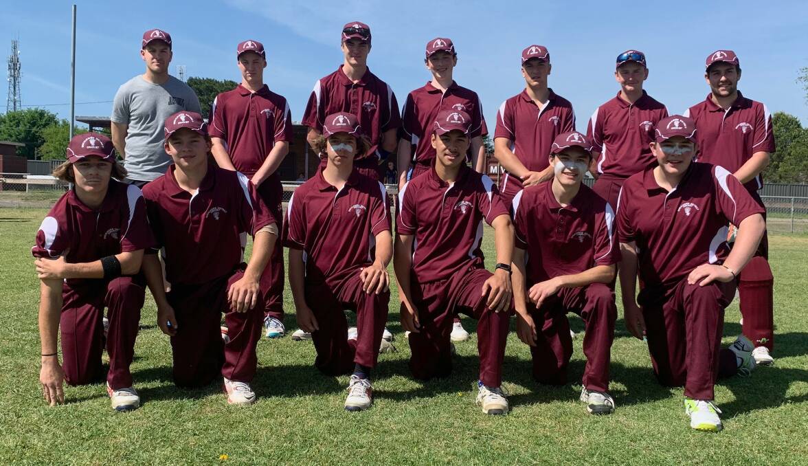 REPRESENTATIVE HONOURS: Aaron Wester and his Shoalhaven Jeffrey Cup team, prior to their match against Highlands at Lackey Park Sportsgrounds. Photo: CRAIG HOWSAN