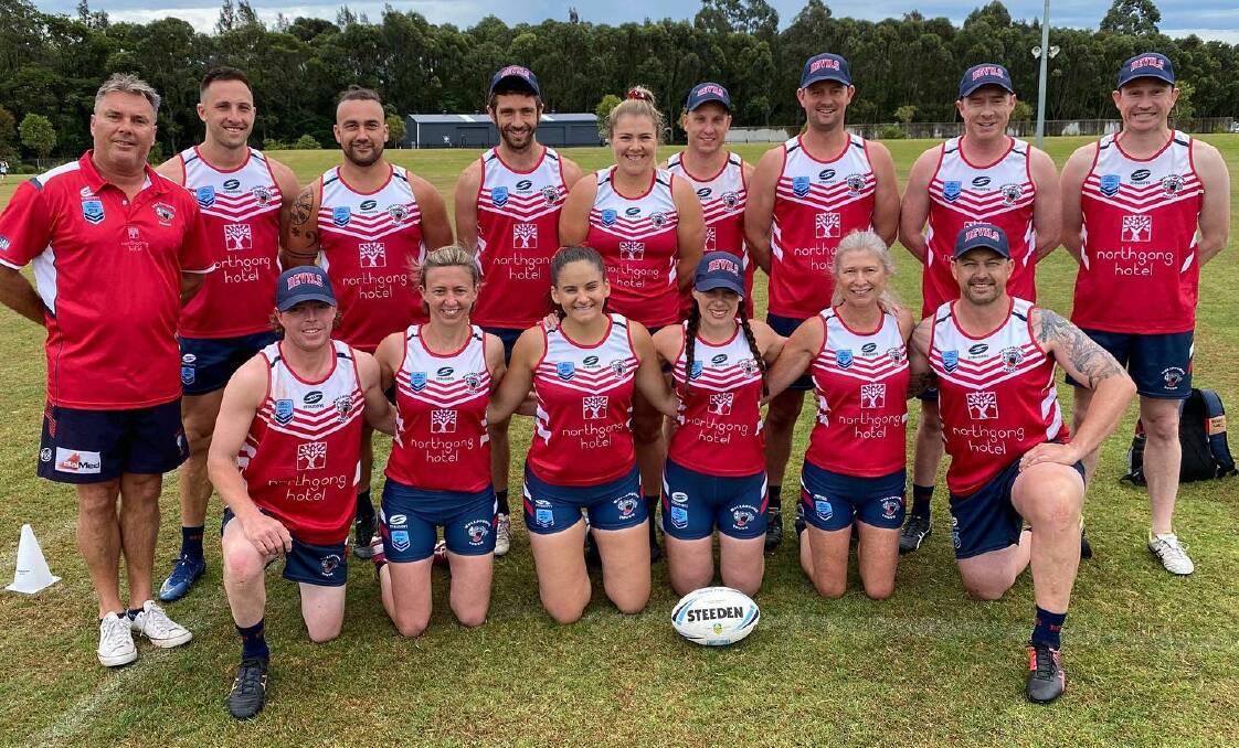 The Wollongong Devils mixed team which featured four Shoalhaven talents. Photo: Supplied