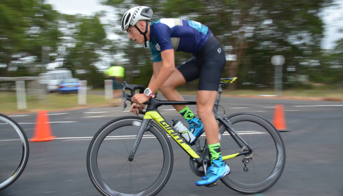 Road to success: Young triathlete Brooklyn Henry has moved from B grade to A grade for Nowra Velo Club's 2019 season.