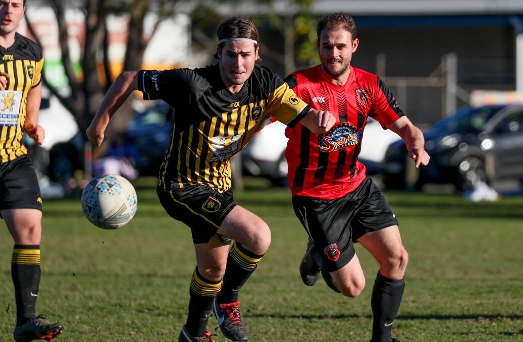 Bomaderry vs Shoalhaven United. Photos: Rach Hall and Giant Pictures