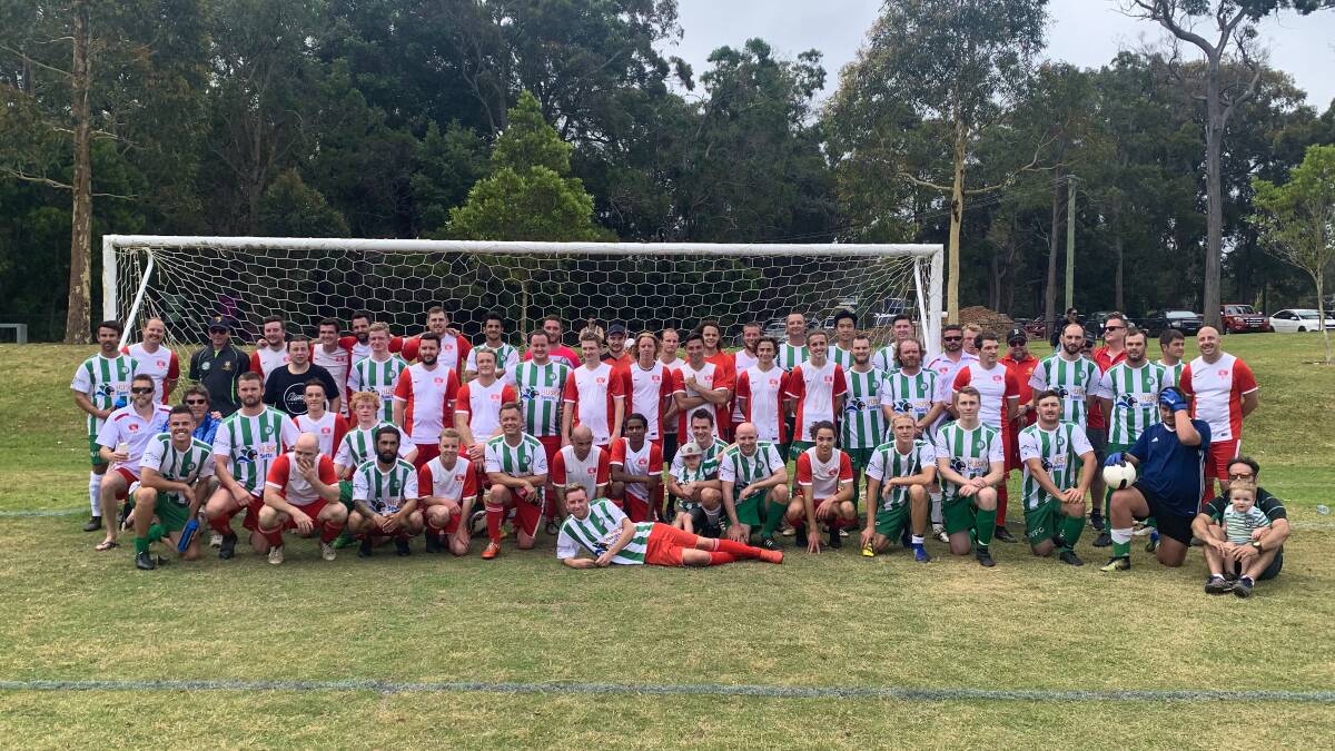 Fantastic effort: Everyone showed great community spirit at the inter-club fund-raiser at Huskisson where $6500 was raised for Lawrence Kinnear.
