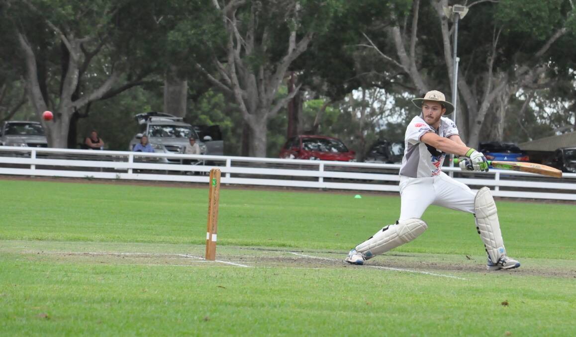 Berry-Shoalhaven Heads' Daniel Troy made 29 not out on Saturday. Photo: Damian McGill