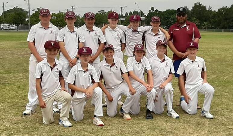Coach Brad Ingram and his under 14s Shoalhaven representative side. Photo: Supplied