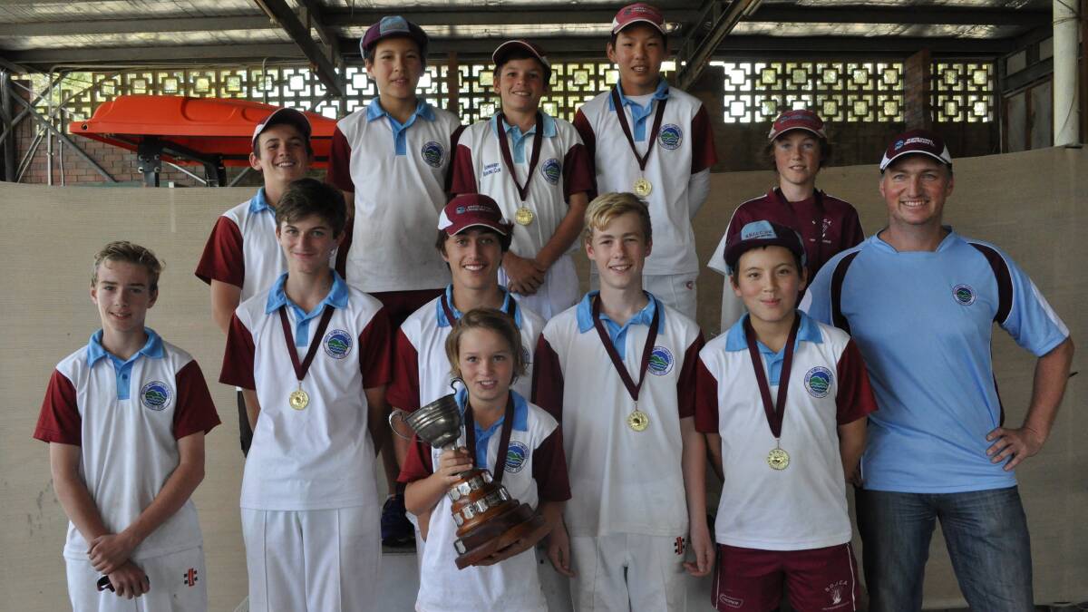 STOKED: North Nowra-Cambewarra Maroons who defeated club mates North Nowra-Cambewarra Blues for the under 14s crown.