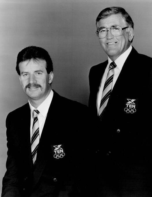 Phil Lynch and Rex Mossop ahead of the 1988 Olympic Games.