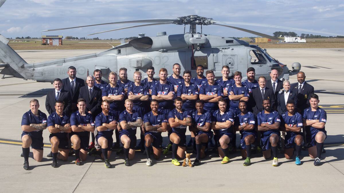 The 2019 navy rugby union side. Photo: Kayla Jackson