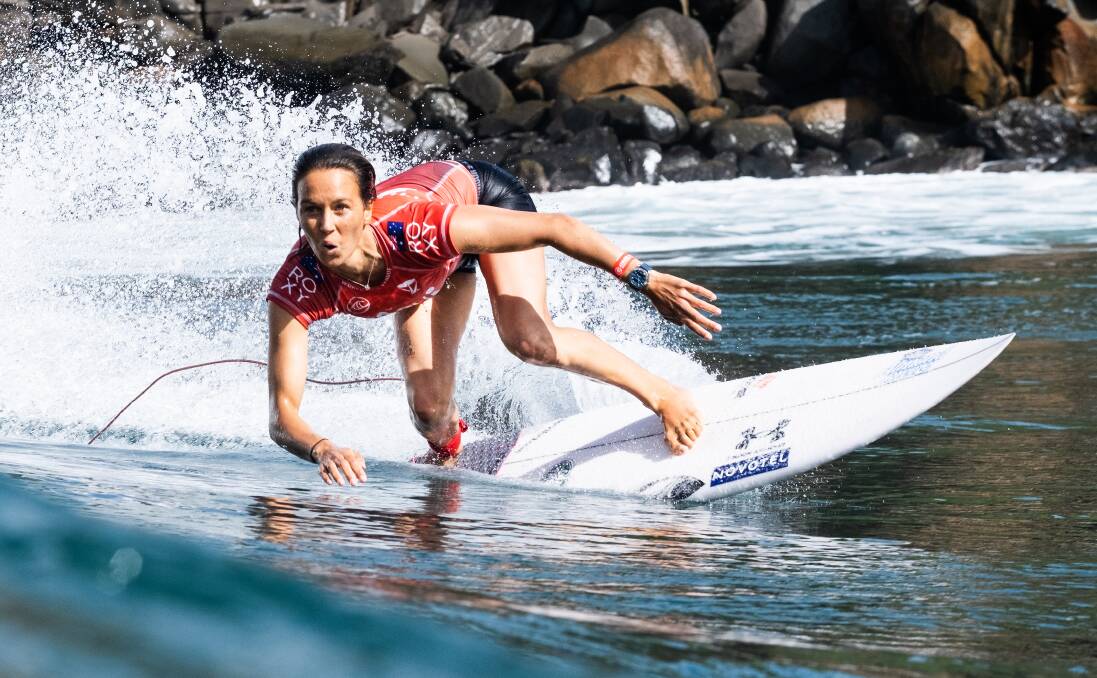 Gerroa's Sally Fitzgibbons dominated on the opening day of the Maui Pro. Photo: WSL