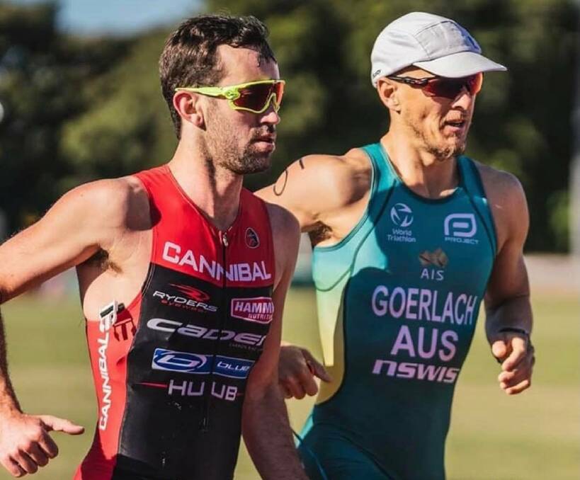 Dave Mainwaring and Jonathan Goerlach will compete at the Tokyo Paralympic Games. Photo: Triathlon Australia