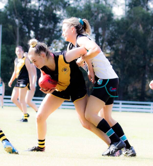 Bomaderry Tigers' Lily Macdonald has been selected in the AFLSC women's side. Photo: Team Shot Studios