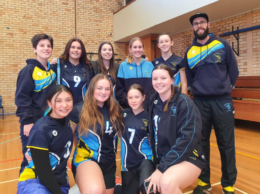 Nowra High School's Alexandria Smith (back row, second from right) and her South Coast side. Photo: Supplied