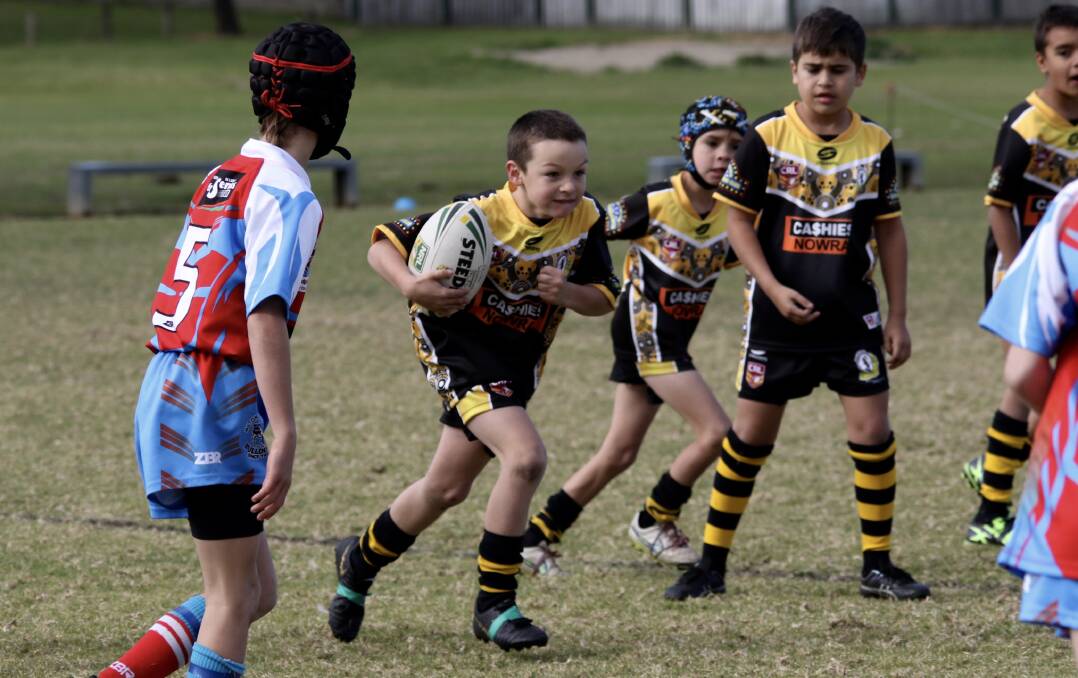 STRONG RUN: Under nines Warrior Aiden Bowen-Cattell and his side are ready for a big 2020 Group Seven Junior Rugby League season.