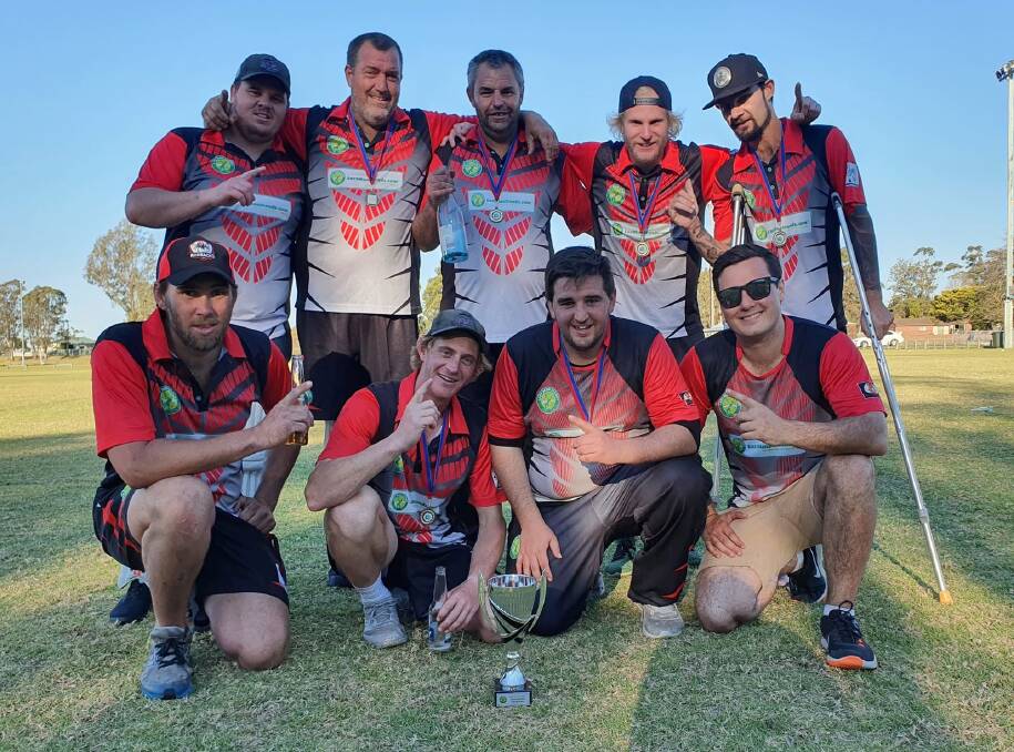 The Hi-Flyers after their grand final win.