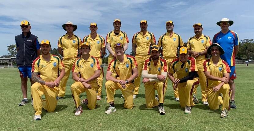 The Greater Illawarra Zone team before their match on Friday. Photo: CRAIG HOWSAN