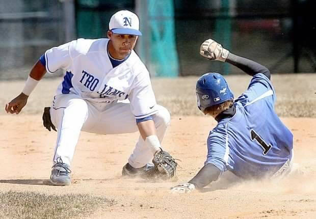 Michael Vine (one) slides to a base during his time in Iowa. Photo: SUPPLIED