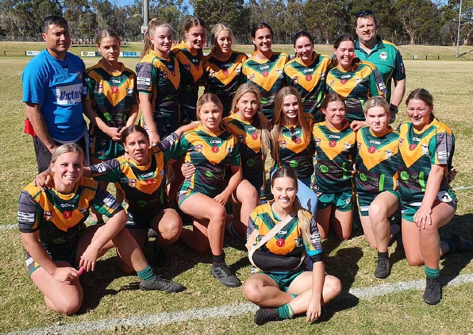 The Stingrays of Shellharbour side after Saturday's win.