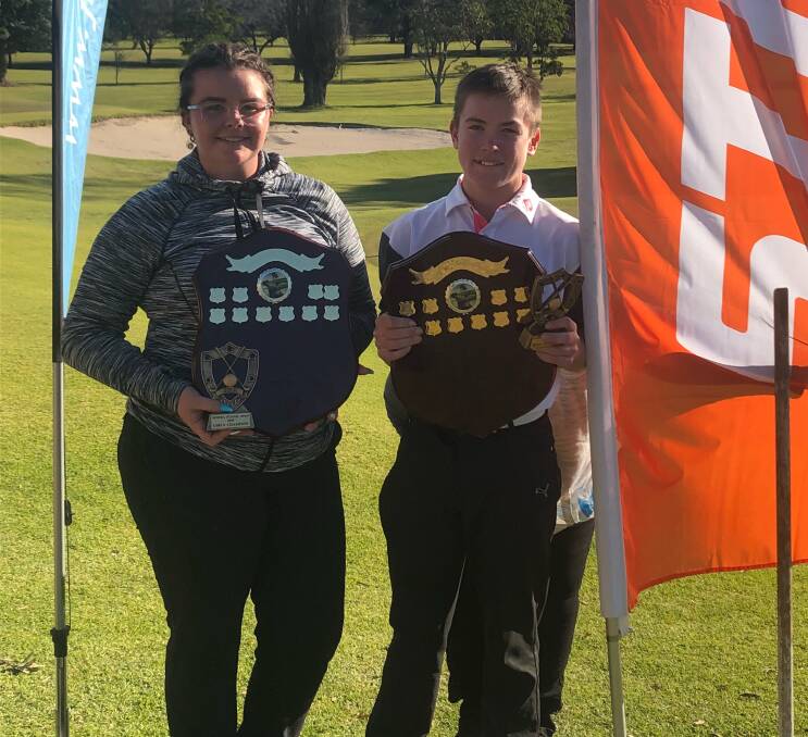 Wright's Chainsaws Junior Open Champions for 2018 are Cassidy Graham from Links Shell Cove and Ethan Harvey from Kiama.
