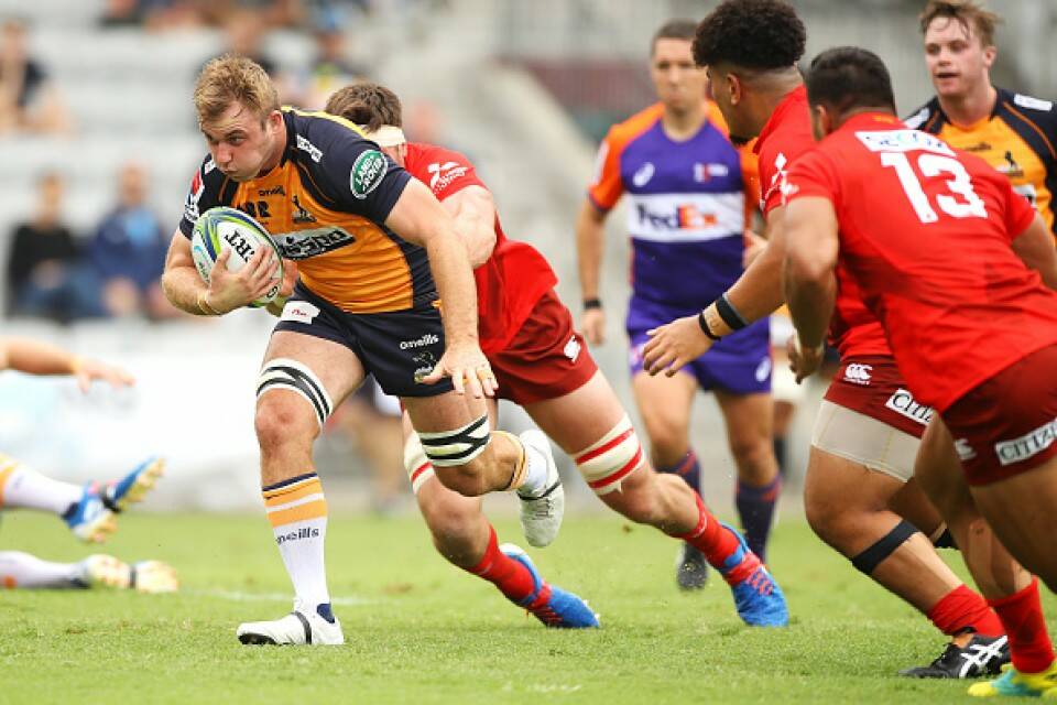 Berry's Will Miller makes a break for ACT against the Sunwolves. Photo: BRUMBIES MEDIA