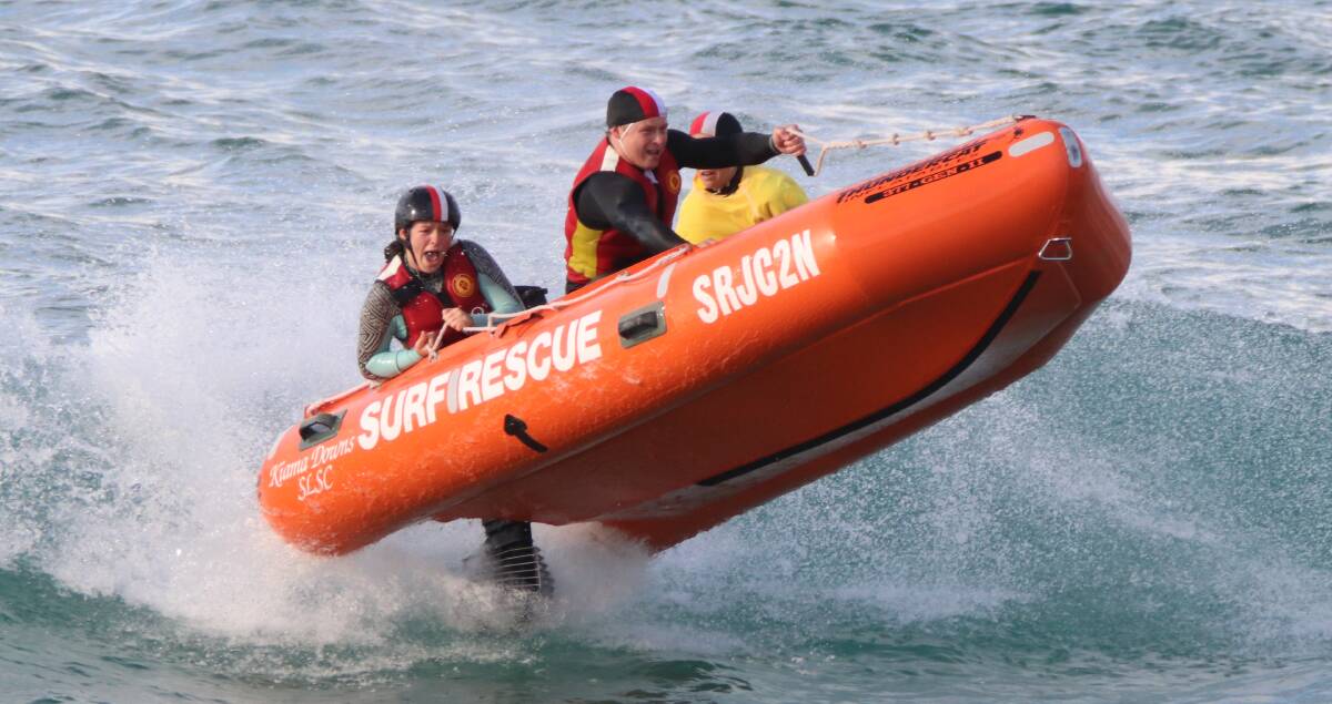 Kiama Downs SLSC will start their defence of the IRB premiership series this weekend. Photo Richard Black