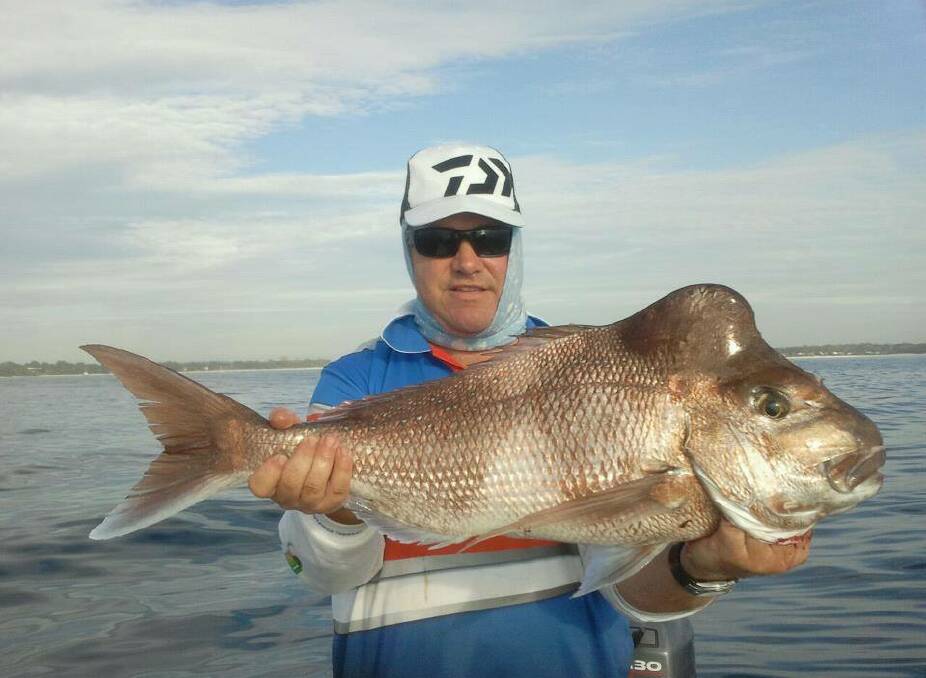 Bumping heads: Steve 'Jonno' Johnson with a snapper in Jervis Bay. There are plenty of theories as to why snapper have bumps on their heads - most of them wrong. It's actually caused by a condition called “hyperostosis”.