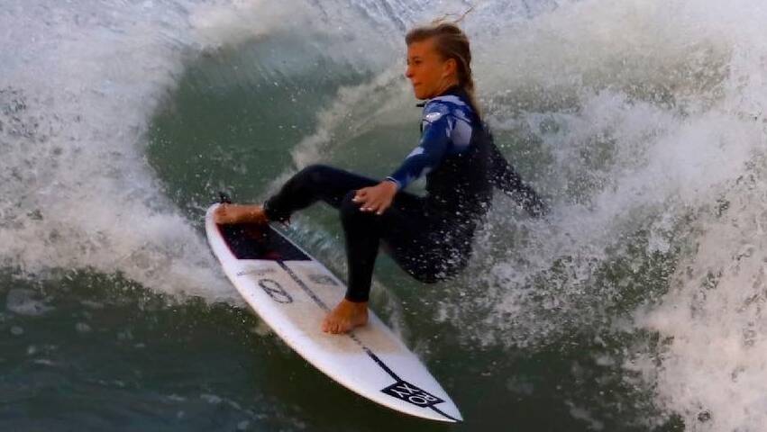 Keira Buckpitt surfed numerous different breaks during her three-week window. Photo: Supplied