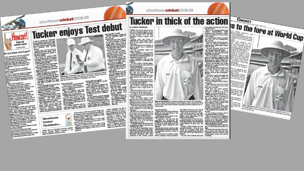 The South Coast Register has covered Rodney Tucker's career since he made his Test debut in 2008.