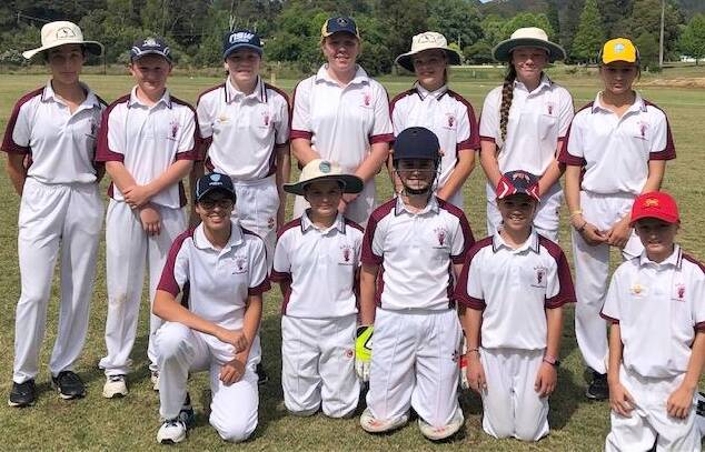 TALENTED GROUP: The Shoalhaven Invitational XI that competed at rounds three and four of the South East NSW Thunder Cup under 14s girls competition.