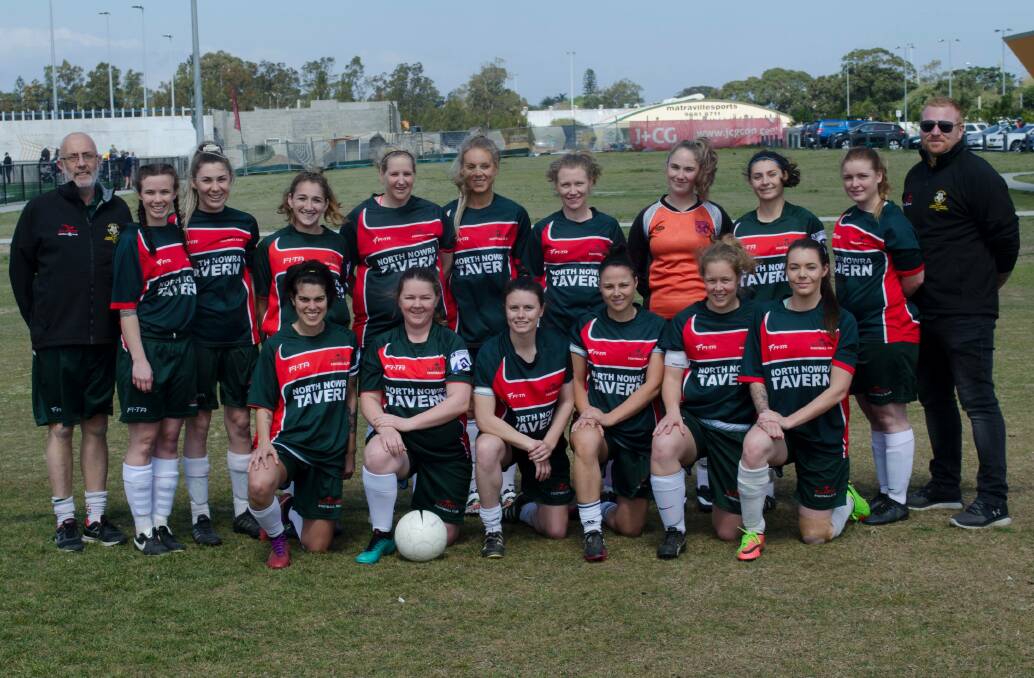 Country girls: Coaches and supporters were thrilled with the efforts of the Illaroo FC women who put up a brave performance against Sydney-based Dunbar Rovers.  