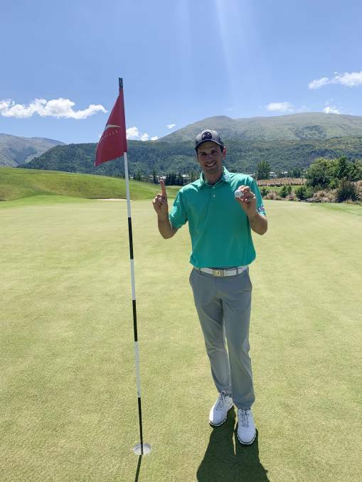 Jordan Zunic snared a hole-in-one in New Zealand.