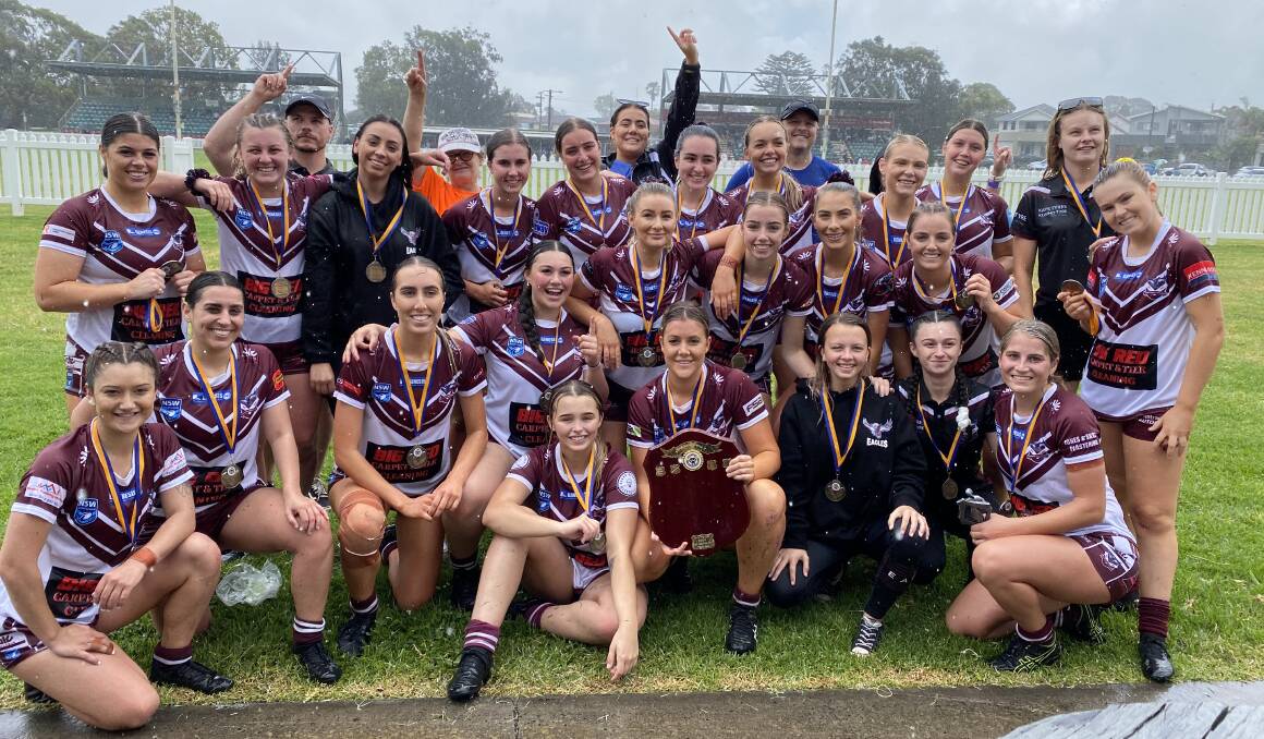 The victorious Albion Park-Oak Flats Eagles side on Sunday. Photo: David Hall