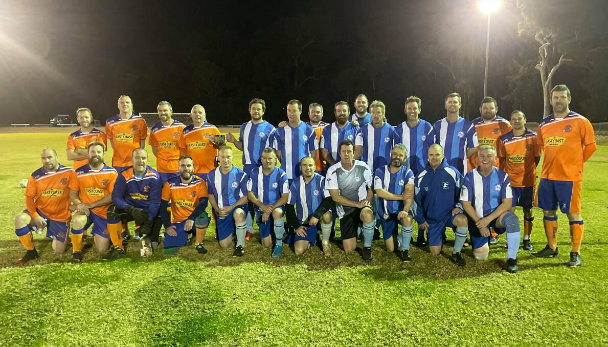 The over 35 men's Culburra and Sussex Inlet sides. Photo: Brad Payne