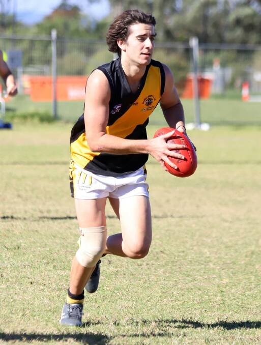 YOUNG GUN: Jack Batson made his first grade debut with the Bomaderry Tigers on Saturday against the Wollongong Bulldogs. Photo: TEAM SHOT STUDIOS