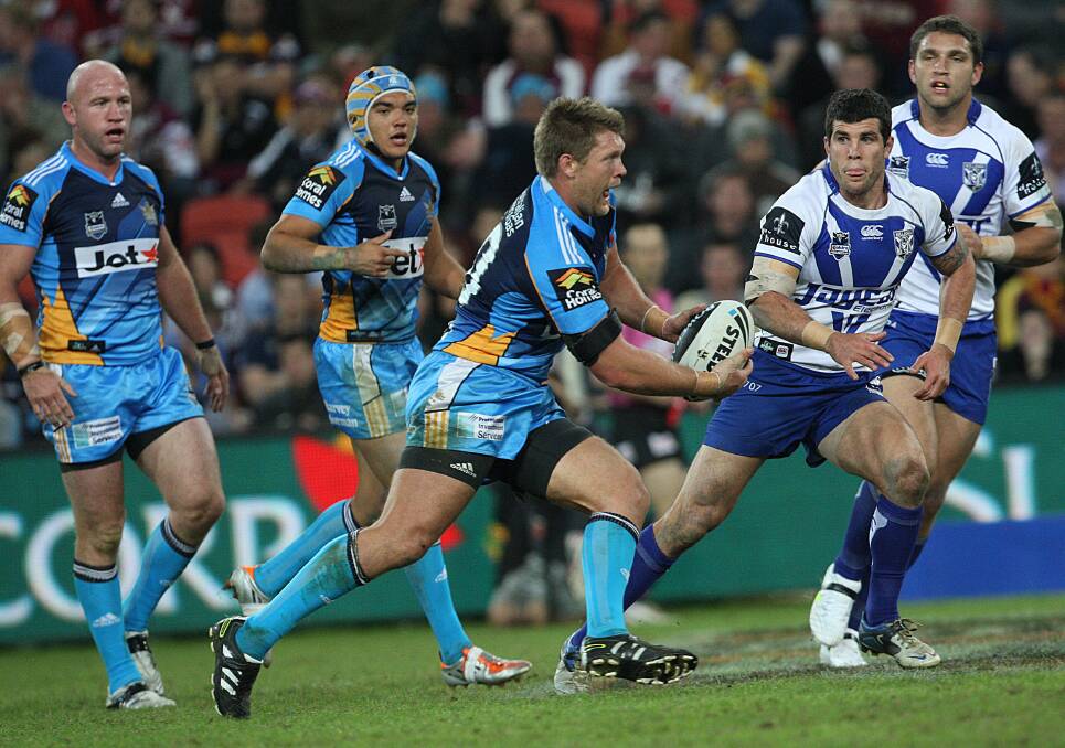 Michael Henderson during his time at the Gold Coast Titans. Photo: NRL IMAGERY