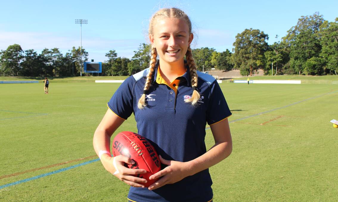 AFL NSW/ACT under 18 youth girls star Sophie Phillips. Photo: AFL NSW/ACT