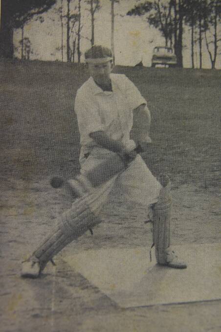 Nowra's Don Goodsell in his knock of 171 in the 1964/65 semi-final against Greenwell Point at the Added Area.