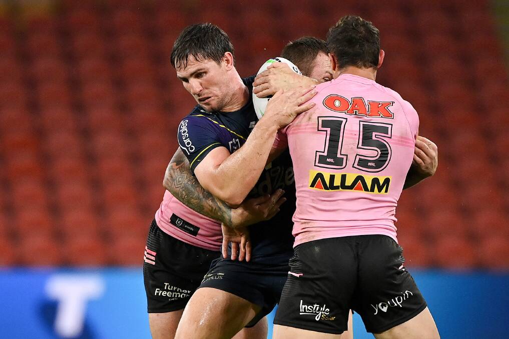 Former Shellharbour Shark Chris Lewis has made 16 appearances for the Storm in 2021. Photo: Handout/NRL Photos