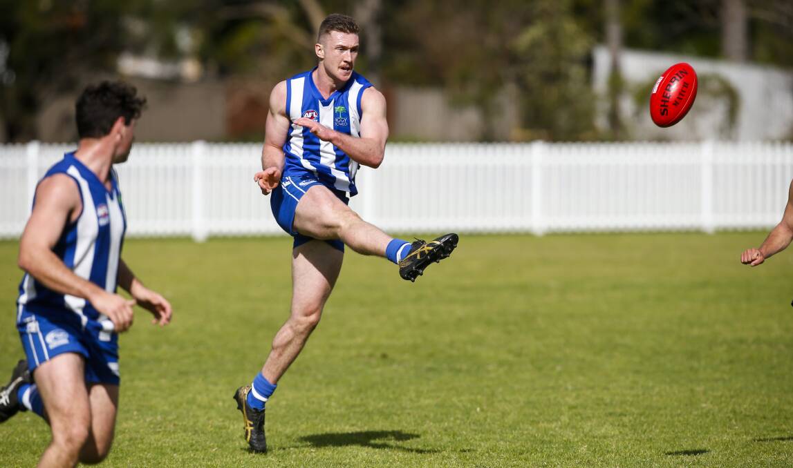 Figtree Kangaroos' Adam Schuback will start in defence for William Ryan's AFL South Coast men's side on Saturday. Photo: Anna Warr