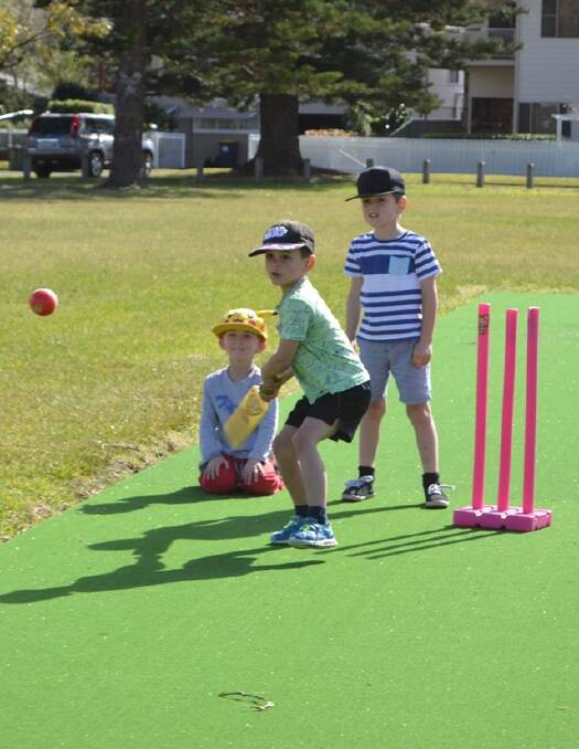 The In2cricket program's focus is on being active and participating.