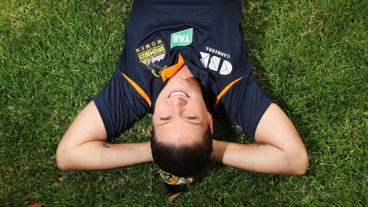 Bomaderry product Harriet Elleman and her ACT Brumbies are in Super W limbo. Photo: Emma Hillier