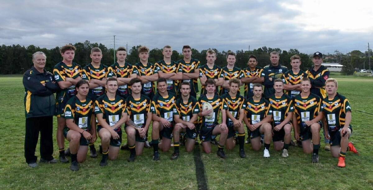 The 2020 Stingrays of Shellharbour under 18s side. Photo: Supplied