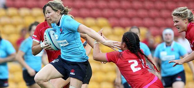 Ash Hewson in action for the Waratahs. Photo: RUGBY NSW