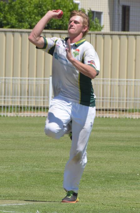 DANGERMAN: Shoalhaven Ex-Servicemens' Luke Jurancic took 4/32 from his 16 overs against Sussex Inlet at Hayden Drexel Oval on Saturday. Photo: DAMIAN McGILL