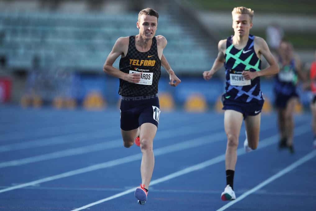 Nowra Athletics Club product Jye Edwards will compete in the men's 1500-metre race, Photo: Matt King