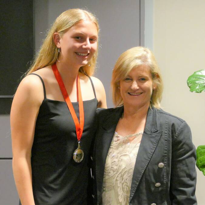 Bomaderry's Sophie Phillips with Carole Collier. Photo: SARAH JOHNSON