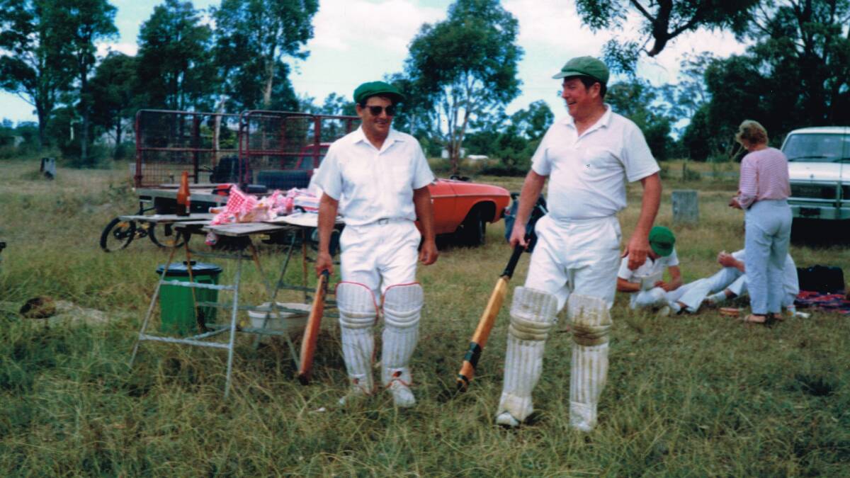 Harry White (another of the life members of other clubs whose honours were transferred to Bay and Basin) and Harry Harvey at Wandandian Field.